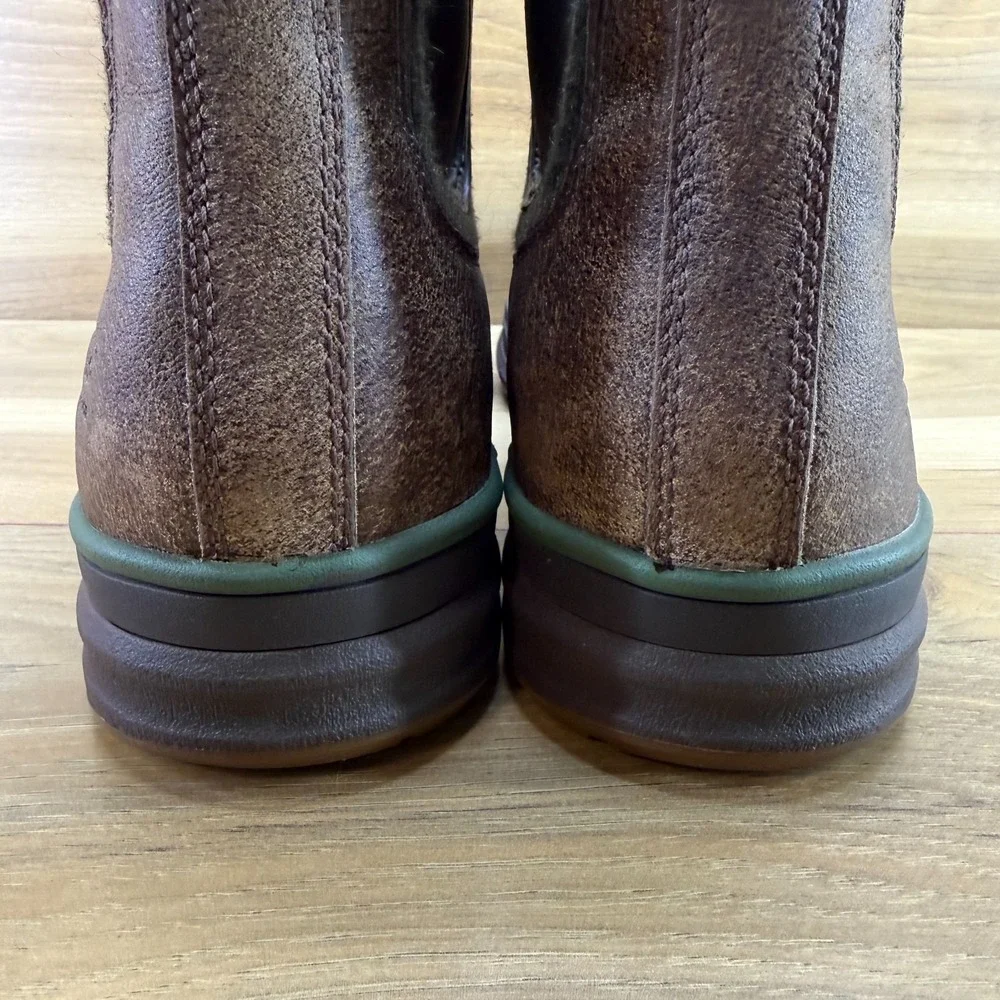 UGG Moton Waterproof Chelsea Mens Boots 11 Brown Leather 200 gram Insulated